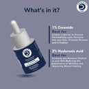 Dermistry 1% Ceramide Peptides + 2% Hyaluronic Acid Best  Barrier Repair Face Serum for Sensitive & Dry Skin Skin Glowing Hydrating Soothing Deep Moisturizer UV Protection 30ml