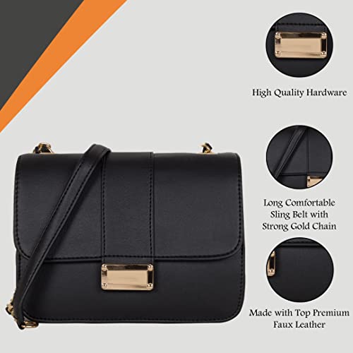 ADISA Women's Sling Bag (Black)