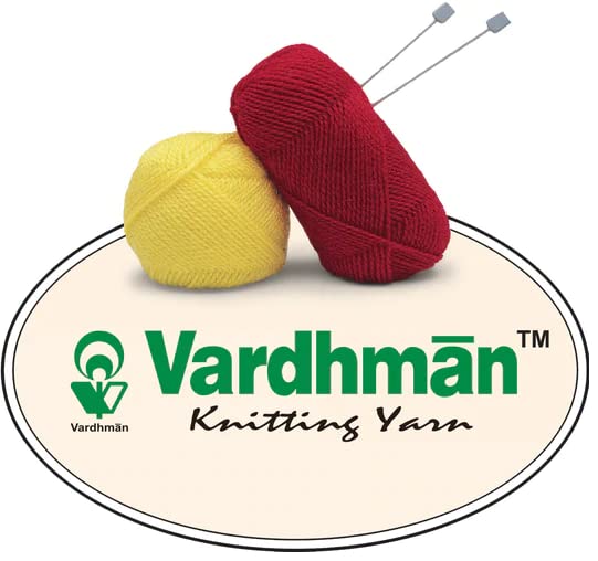 Vardhman Knitting Yarn Baby Soft Wool for Knitting, Kids Crochet Yarn Wool for Hand Knitting , Knitting Wool Yarn for Sweater Scarves Hats and Dresses (6 Pcs, Pure White)