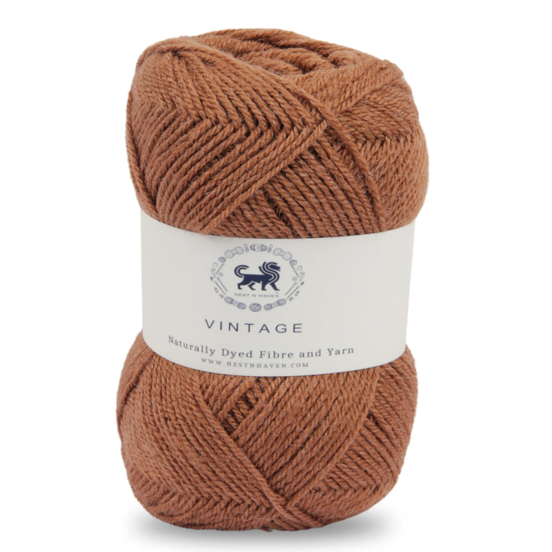 Nestnhaven Acrowools Vintage, Micro Soft, Hand Knitting and Crochet Yarn. Pack of 1 Ball - 100gms. Shade no - NNHV001 (Light Brown)