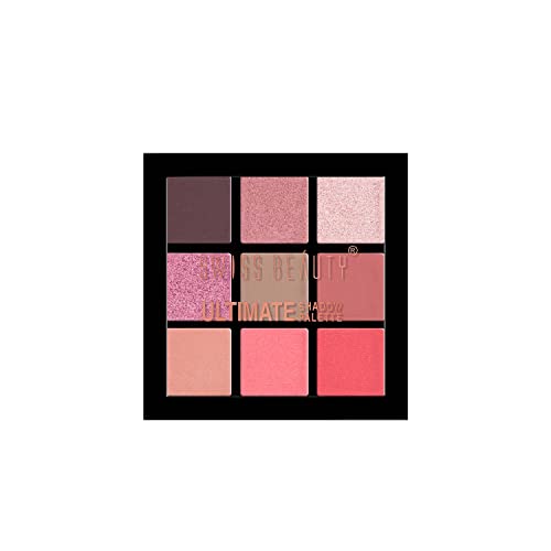 Swiss Beauty Ultimate 9 Pigmented Colors Eyeshadow Palette| Long Wearing And Easily Blendable Eye Makeup Palette | Multicolor - 02, 6Gm | Matte,Shimmery & Metallic Finish