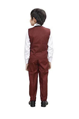 DKGF FASHION 3-Piece Suit for Boys(DC006-6) Maroon