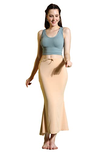 Buy Mehrang Lycra Saree Shapewear Petticoat for Women, Cotton Blended, Petticoat,Skirts for Women,Shape Wear Dress fo…