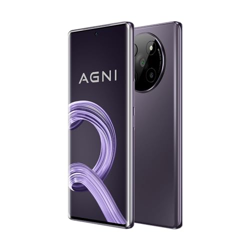 Lava Agni 2 5G (Glass Heather, 8GB RAM, 256GB Storage) |2.6GHz Dimensity 7050 6nm Processor | Curved Amoled Display| 13 5G Bands | Superfast 66W Charger | Clean Android (No Bloatware, No Ads)