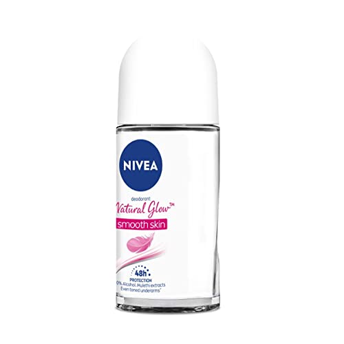 NIVEA Natural Glow Smooth Skin Deodorant Roll On for Women, 50ml (originally Whitening Smooth Skin)