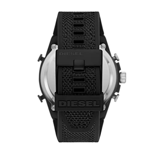 Diesel Mega Chief Analog-Digital Black Dial Men's Watch-DZ4552