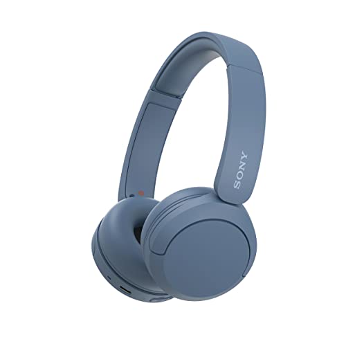 Sony WH-CH520, Wireless On-Ear Bluetooth Headphones with Mic, Upto 50 Hours Playtime, DSEE Upscale, Multipoint Connectivity/Dual Pairing,Voice Assistant App Support for Mobile Phones (Blue)