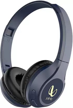 Infinity - JBL Tranz 710, 72 Hrs Playtime with Quick Charge, Wireless On Ear Headphone with Mic, Deep Bass, Dual Equalizer, Bluetooth 5.0 with Voice Assistant Support (Blue)