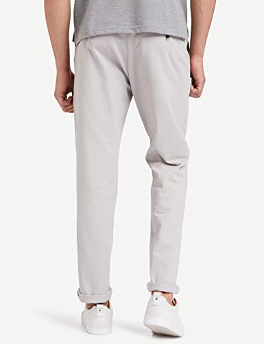 Amazon Brand - INKAST Men's Regular Casual Trousers (INKCT-TO-001_Lt. Grey_32)
