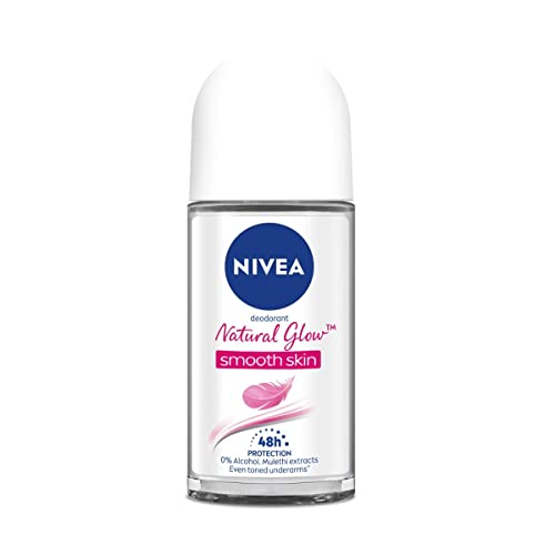 NIVEA Natural Glow Smooth Skin Deodorant Roll On for Women, 50ml (originally Whitening Smooth Skin)