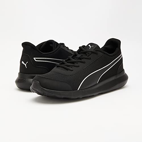 Puma Men's Dazzler Sneakers - 7 UK (Black, Silver, 39178201)