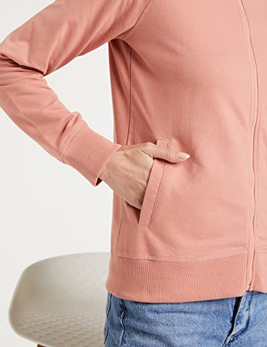 Amazon Brand - Symbol Women's Cottonblend High Neck & Round Neck Sweatshirts (AW18WNSSW04_Murky Pink_Medium_Dusky Pink_M)