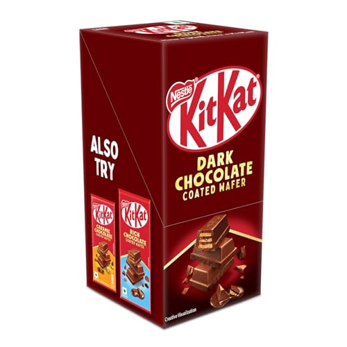 Nestlé KITKAT Dark Chocolate Coated Wafer, 150g - Pack of 6, 900 g