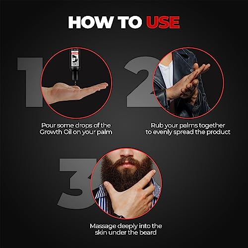 Beardo Beard & Hair Growth Oil, 50ml | Natural hair oil for Thicker & Longer Beard | Beard Oil for uneven, patchy & Fast Beard Growth