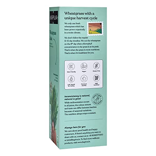 Kapiva Wheatgrass Juice - Herbal Supplement to Help Detoxify the Liver, Cleanse the Digestive System, and Purify Blood, 1 L