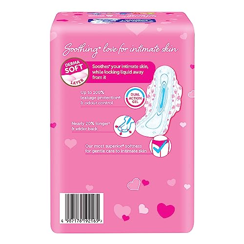 Whisper Ultra Skinlove Soft Sanitary Pads for Women|50 thin Pads|XL|Cottony soft|our