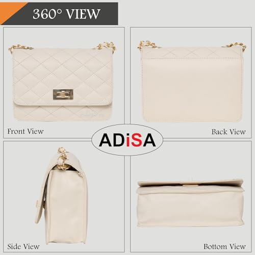 ADISA Women's Sling Bag (SL5059-CRE_Off White)