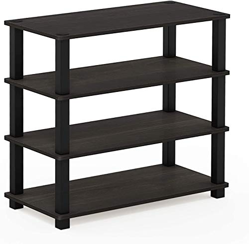 STAR WORK Shoe Rack For Home | Wooden Particle Footwear Stand and Shelves | Floor Standing 4 Tier Shoes Shelf | All Weatherproof | Indoor Outdoor | (Size-56.5(H) X59.5(L) X29.5(W) Cms)