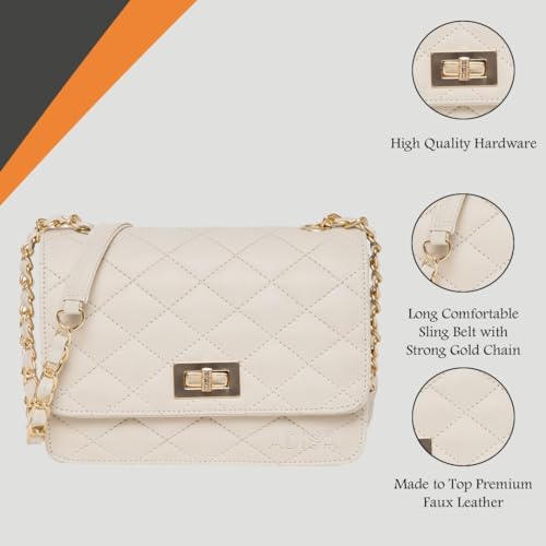 ADISA Women's Sling Bag (SL5059-CRE_Off White)