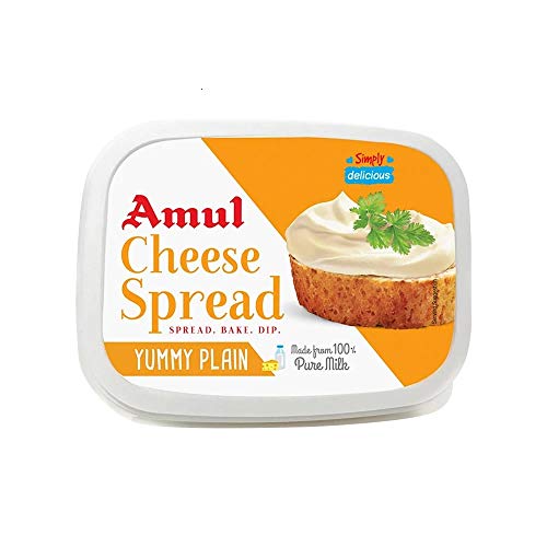 Amul Cheese Spread - Yummy Plain, 200 g Box (Pack of 2)