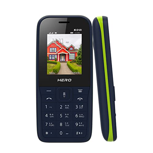 Lava Hero 600i (Blue Green) with Sleek and Stylish Design, 10 Regional Languages Input Support, Auto Call Recording, Wireless FM with Recording and 32 GB Expandable Storage