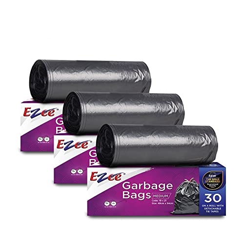 Brand Presto OxoBiodegradable Garbage Bags Medium 19 x 21 inches 30  bagsroll Pack of 6 Blac 