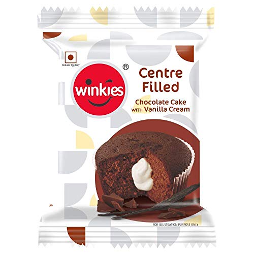 Winkies Centre Filled Chocolate Cake with Vanilla Cream, 35g