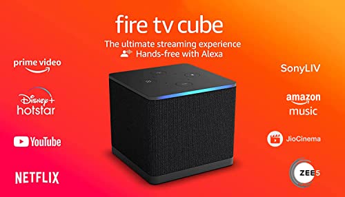 All-new Fire TV Cube | Hands-free streaming device with Alexa, Wi-Fi 6, 4K Ultra HD