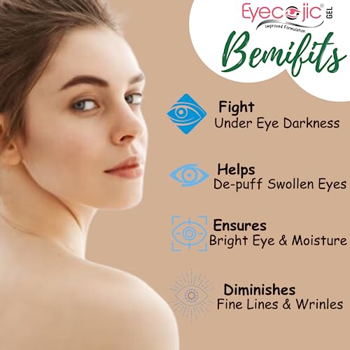 Eyecojic- Dark Circles Remover Gel | Under Eye Gel for Dark Circles | Enriched with Vitamin E- 15g (Cozy to use)