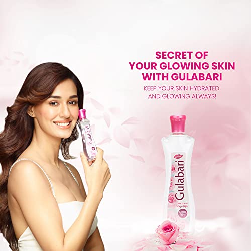 Dabur Gulabari Premium Rose Water - 400ml | With No Paraben | Cleanses, Hydrates & Moisturises Skin | Balances & Restores Skin's pH Levels | For All Skin Types
