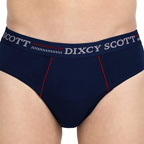 Dixcy Scott Men's Innerwear Regulart Fit Solid Brief (K1-PR47866_Denim, Deep Blue, Navy_M)(Colors and Prints May Vary)