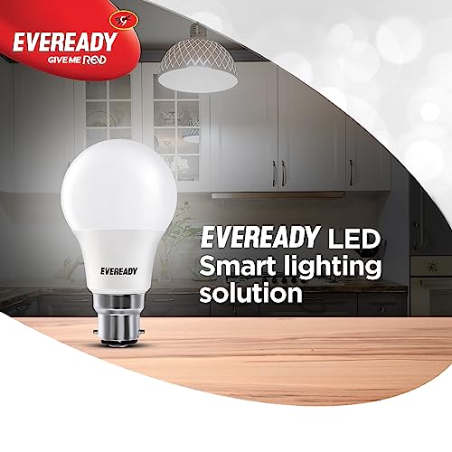 Eveready 9W B22D LED Cool White Bulb, Pack of 10 (8901691018034)