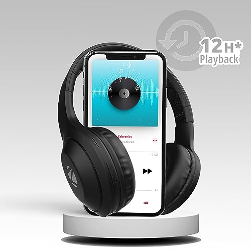 ZEBRONICS Zeb Duke 101 Wireless Headphone with Mic, Supporting Bluetooth 5.0, AUX Input Wired Mode, mSD Card Slot, Dual Pairing, On Ear & FM,12 hrs Play Back time, Media/Call Controls (Black)