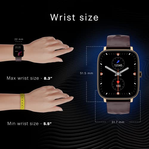 Noise Newly Launched Quad Call 1.81" Display, Bluetooth Calling Smart Watch, AI Voice Assistance, 160+Hrs Battery Life, Metallic Build, in-Built Games, 100 Sports Modes, 100+ Watch Faces (Deep Wine)