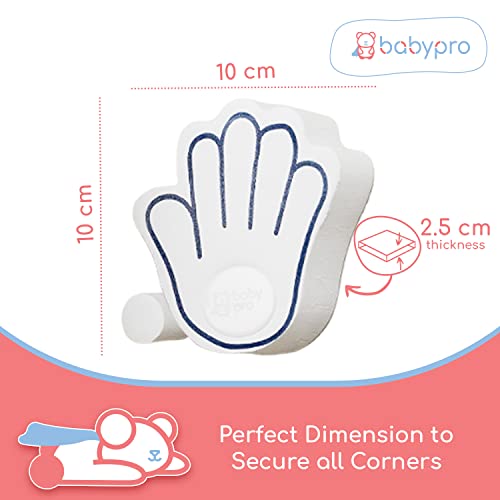 BabyPro Door Stopper for Kids (Set of 2) Finger Pinch Guard, Accidental Door Lock Protection for Baby Fingers and Hand Protection - Lab Tested & Certified