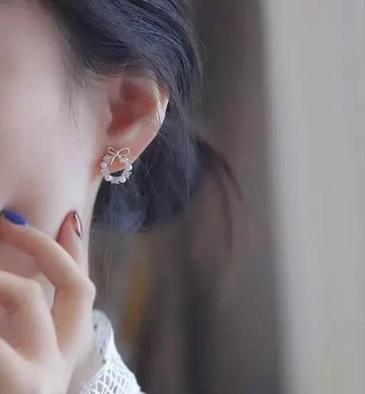 Korean Luxury Pearl Stud Earrings For Women Girls
