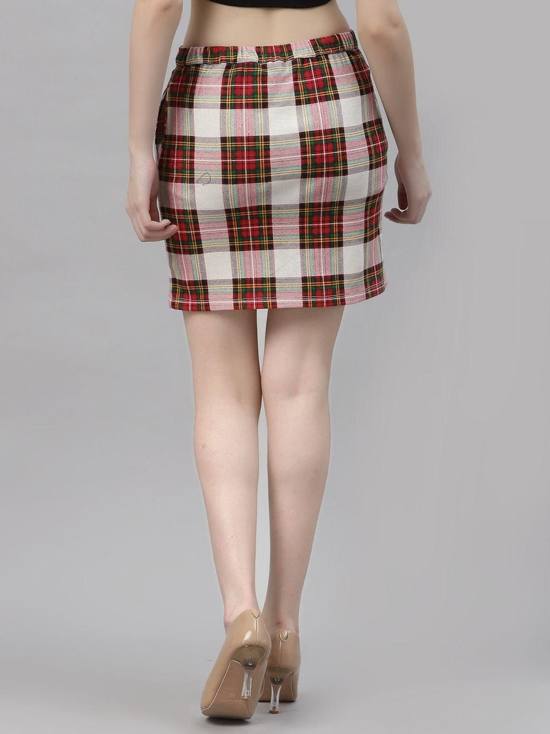 Rigo Women Check Mini Skirt