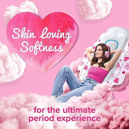 Whisper Ultra Skinlove Soft Sanitary Pads for Women|50 thin Pads|XL|Cottony soft|our
