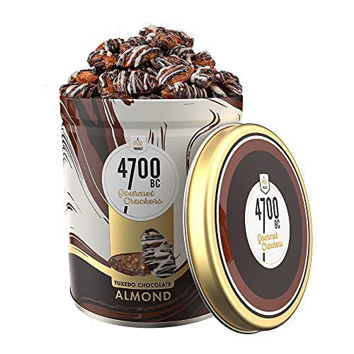 4700BC Tuxedo Choco Almonds, Tin, 100g, Chocolate