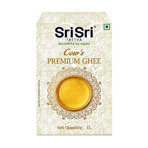 Sri Sri TATTVA shuddhta ka naam Sri Sri Tattva Premium Cow Ghee For Better Digestion&Immunity 1 Litre (Pack Of 1)