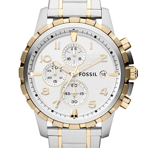 Fossil Analog White Dial Men's Watch-FS4795