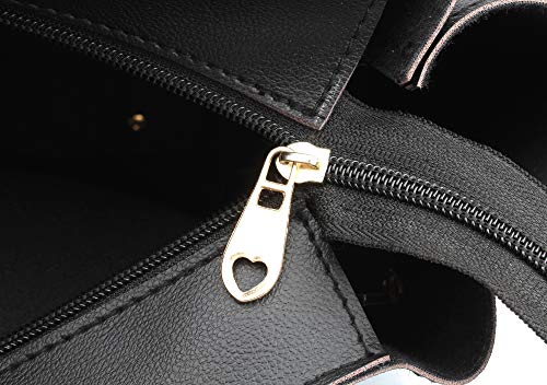 Mammon Women's stylish Handbags(1LR-bib) (Black)