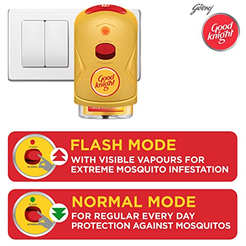 Good knight Gold Flash Liquid Vapourizer | Mosquito Repellent Refill | Lavender Fragrance | Pack of 3 (45ml each)