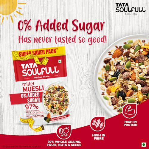 Tata Soulfull 0% Added Sugar Millet Muesli, 700 g