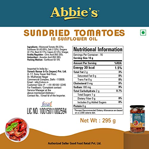 Abbie's Sundried Tomatoes 280g