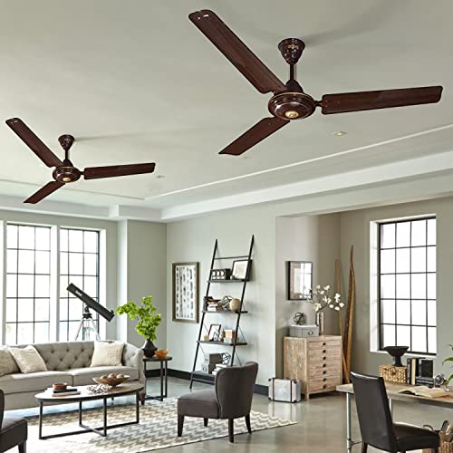 ACTIVA 1200 MM HIGH Speed BEE Approved Apsra Brown Ceiling Fan Pack of 2 with 2 Years Warranty