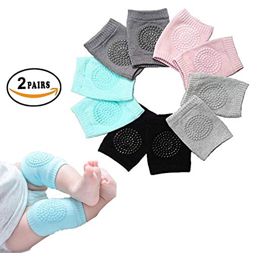 SellBotic 2 Pair Baby Knee and Elbow pad Baby Crawling Elbow pad Baby Leg Warmer Baby Kneecap (Multi Color)