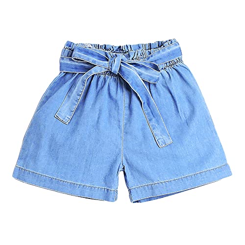 Hopscotch Girls Cotton Short set Blue (4-5 Years)