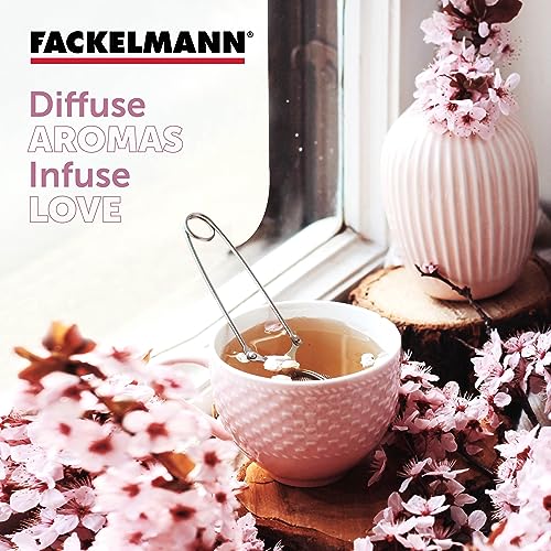 Fackelmann Stainless Steel Tea Infuser, 15 Cm | Sturdy, Durable & BPA Free | Fine Mesh | Reusable & Eco-Friendly