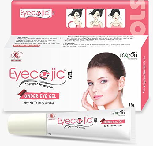 Eyecojic- Dark Circles Remover Gel | Under Eye Gel for Dark Circles | Enriched with Vitamin E- 15g (Cozy to use)